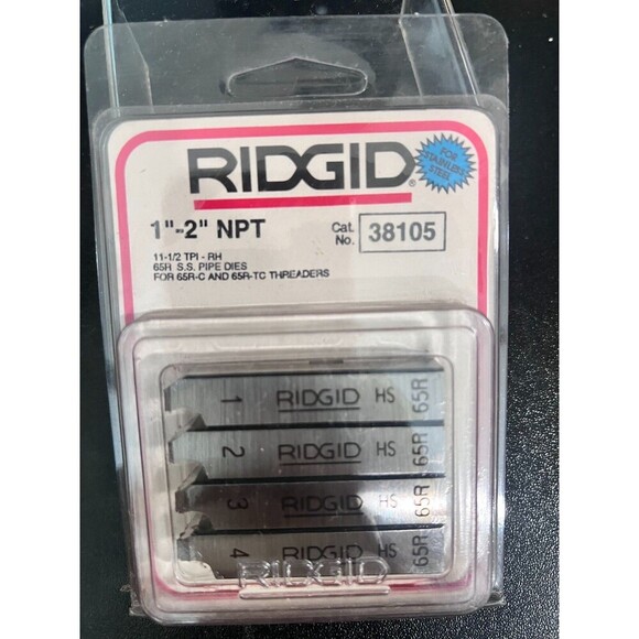 Ridgid 38105 1" to 2" NPT Pipe Threading Replacement Die - Picture 2 of 4